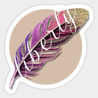 Feather Design Sticker